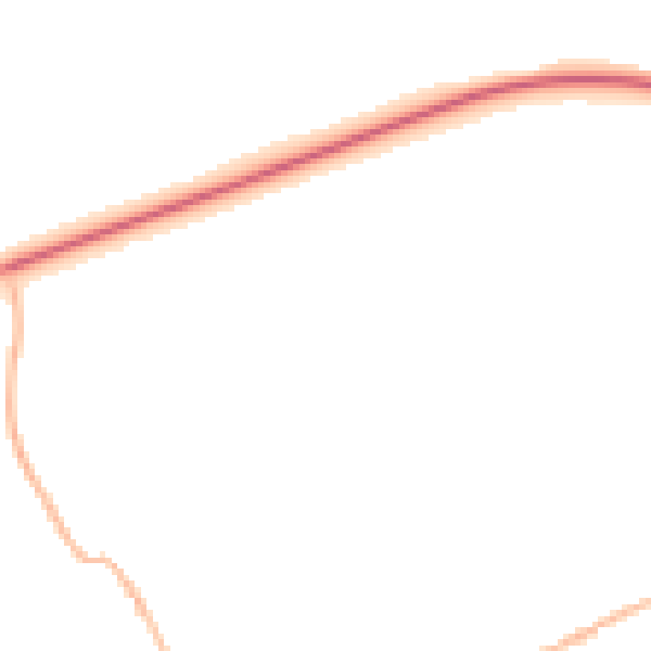 Night-time road noise heatmap for IP7 6RF