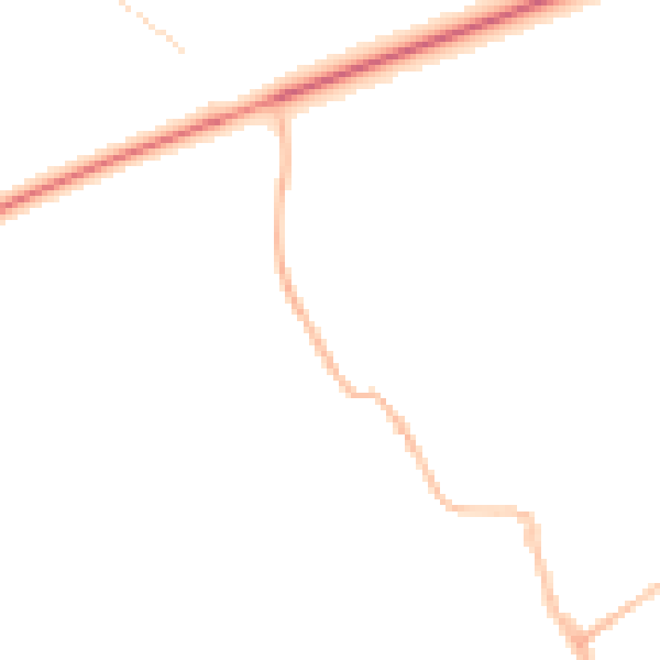 Night-time road noise heatmap for IP7 6SH