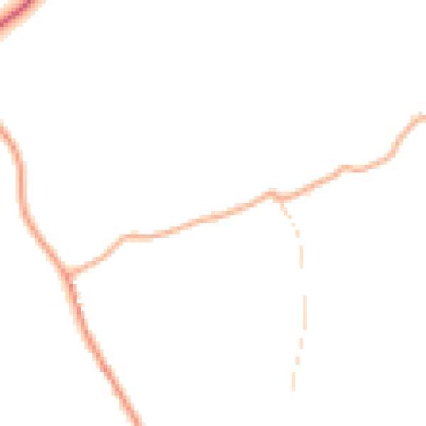 Daytime road noise heatmap for IP7 7AH