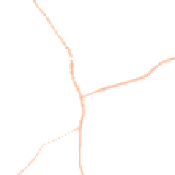 Night-time road noise heatmap for IP7 7BQ