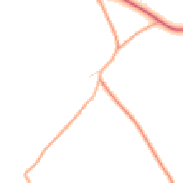 Daytime road noise heatmap for IP7 7BT