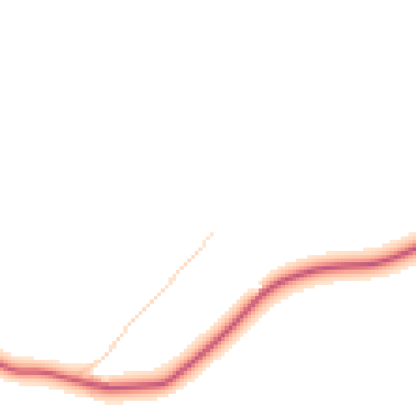 Daytime road noise heatmap for IP7 7BZ
