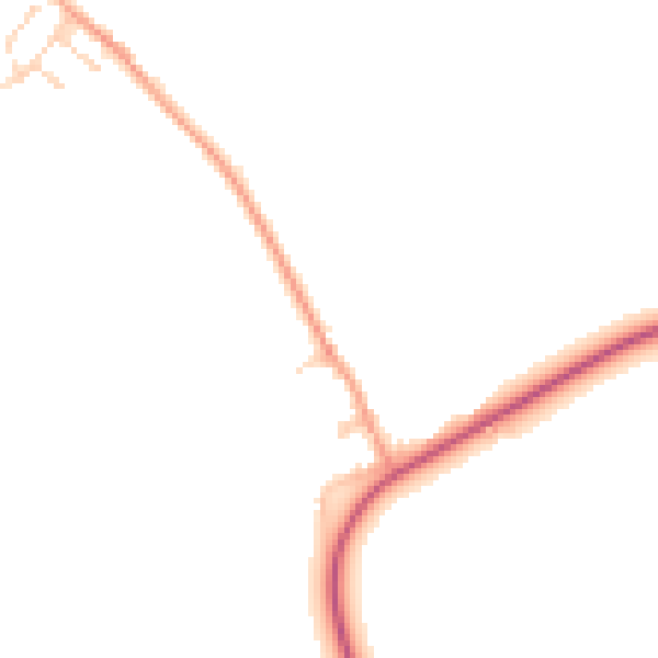 Daytime road noise heatmap for IP7 7DL