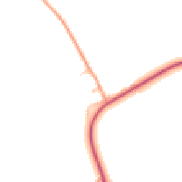 Daytime road noise heatmap for IP7 7DX