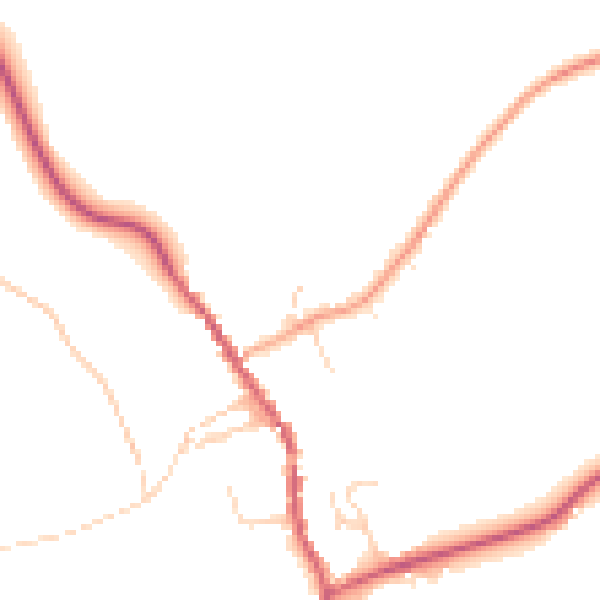 Daytime road noise heatmap for IP7 7FG