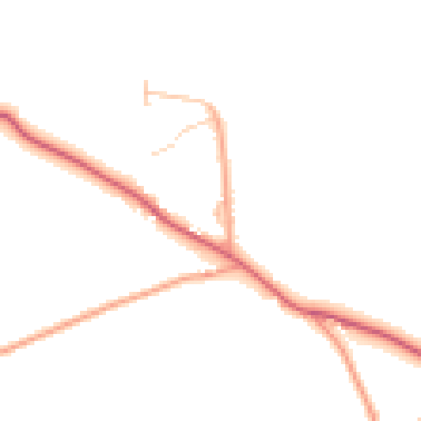 Daytime road noise heatmap for IP7 7GA
