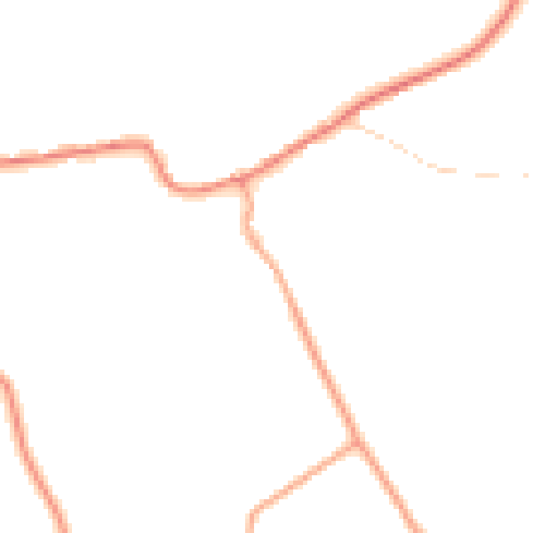Daytime road noise heatmap for IP7 7HX