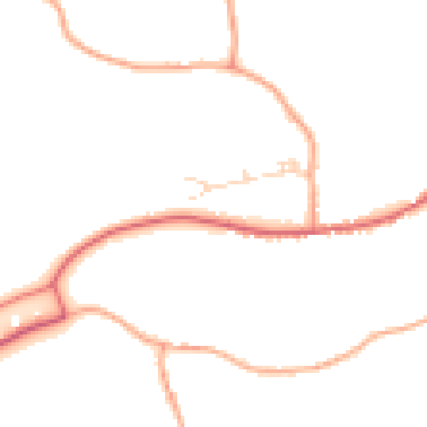 Daytime road noise heatmap for IP7 7JG