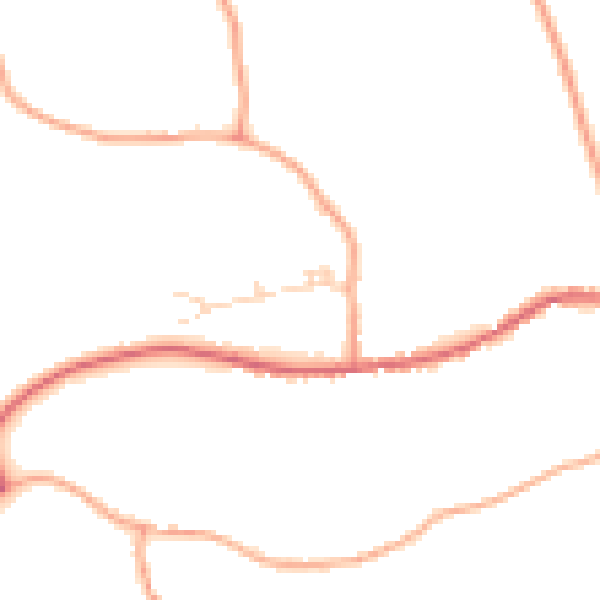 Daytime road noise heatmap for IP7 7JH
