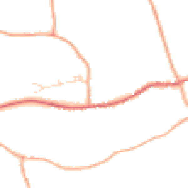 Daytime road noise heatmap for IP7 7LG