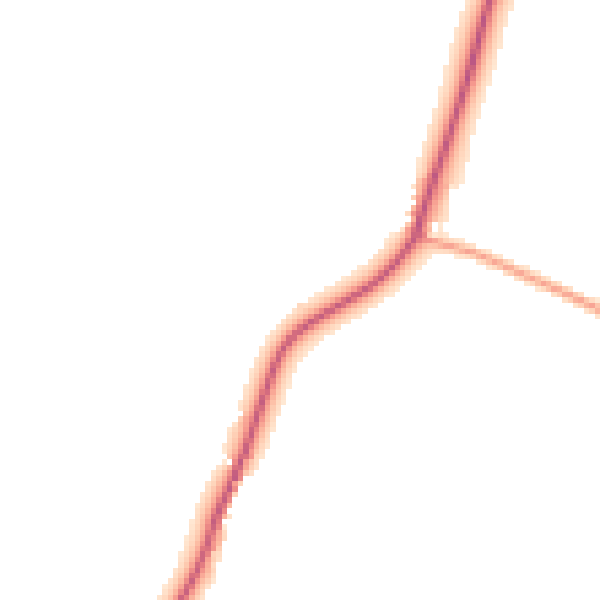 Daytime road noise heatmap for IP7 7LP