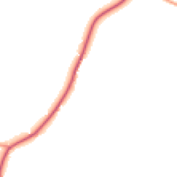 Daytime road noise heatmap for IP7 7LW