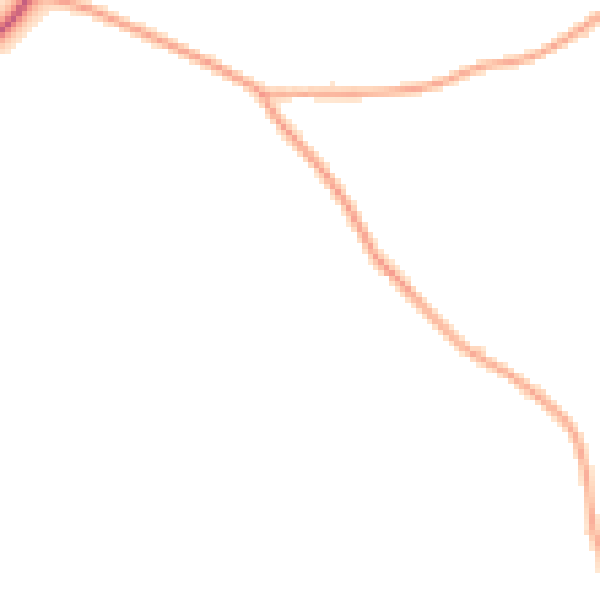 Daytime road noise heatmap for IP7 7LY