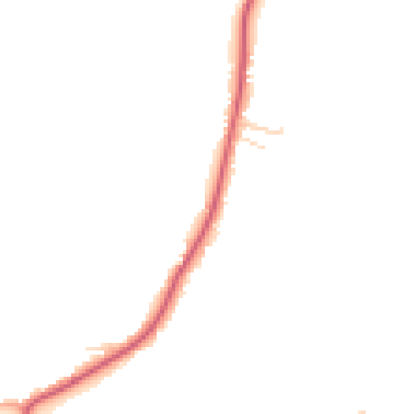 Daytime road noise heatmap for IP7 7NA