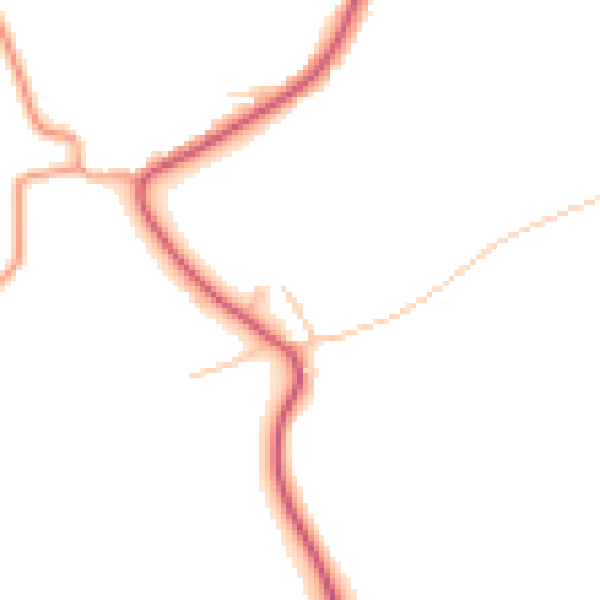 Daytime road noise heatmap for IP7 7NN