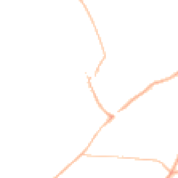 Night-time road noise heatmap for KT20 5AH
