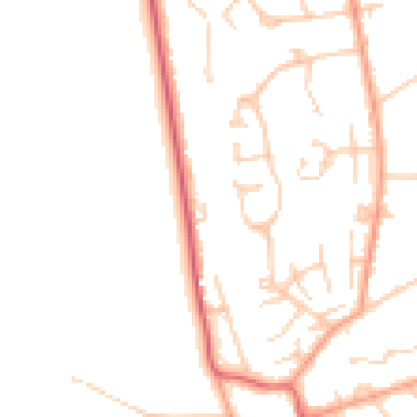 Daytime road noise heatmap for KT20 5BF