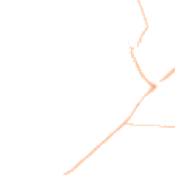 Night-time road noise heatmap for KT20 5BG