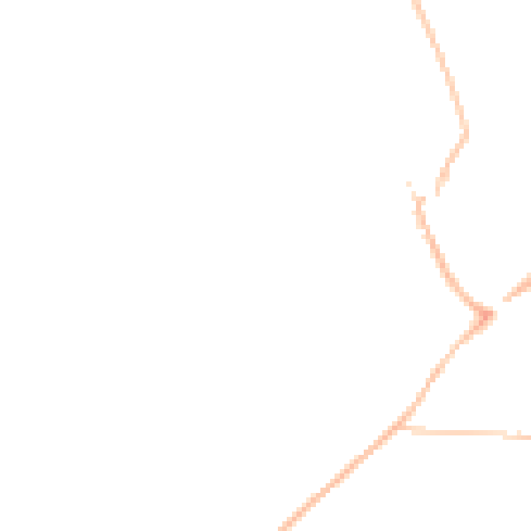 Night-time road noise heatmap for KT20 5BP