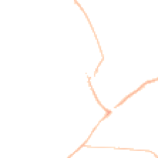 Night-time road noise heatmap for KT20 5DT