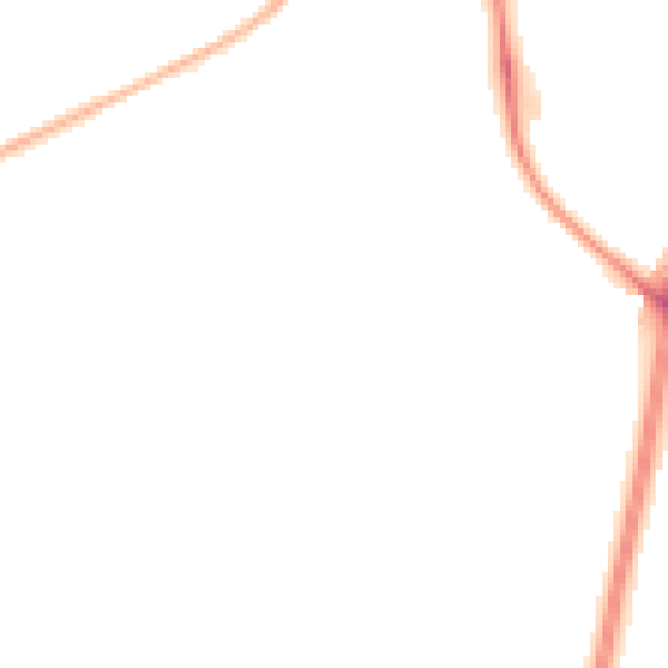 Night-time road noise heatmap for KT20 5FS