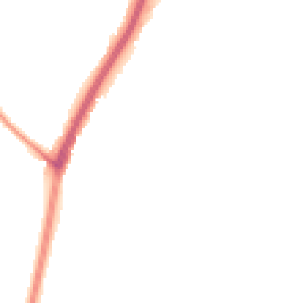 Night-time road noise heatmap for KT20 6DW