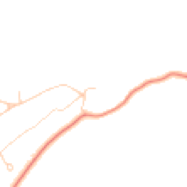 Daytime road noise heatmap for KT20 6JF