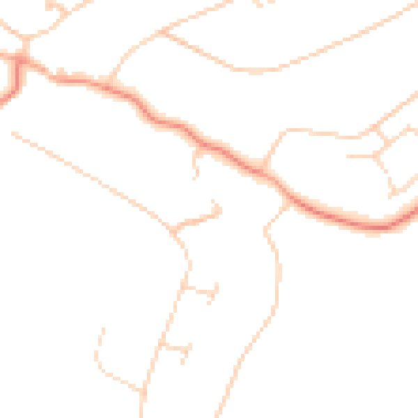 Daytime road noise heatmap for KT20 6PR