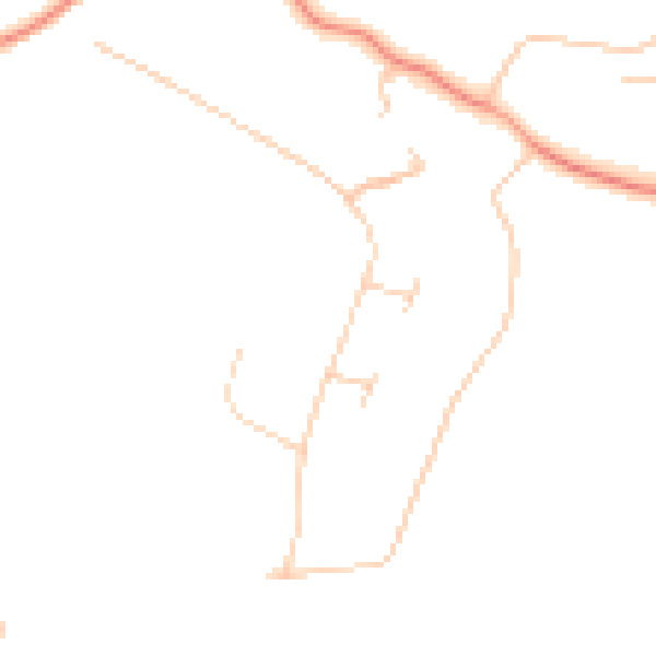 Daytime road noise heatmap for KT20 6PX