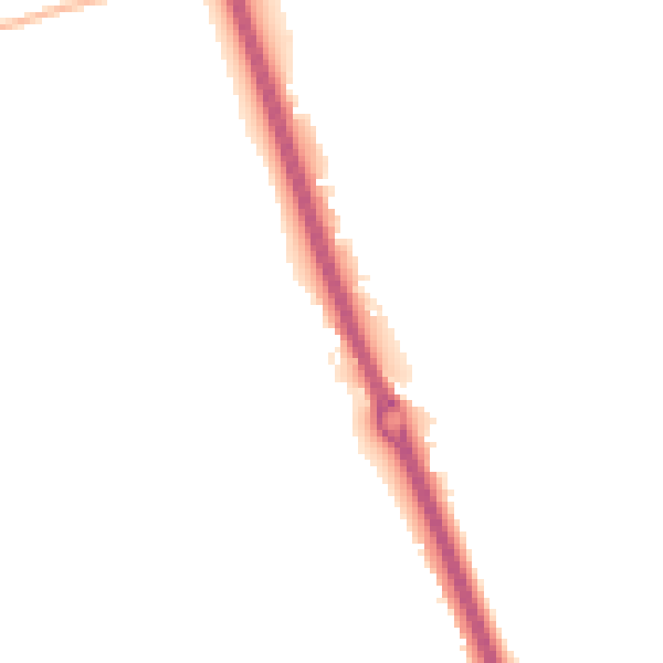Night-time road noise heatmap for KT20 6QZ