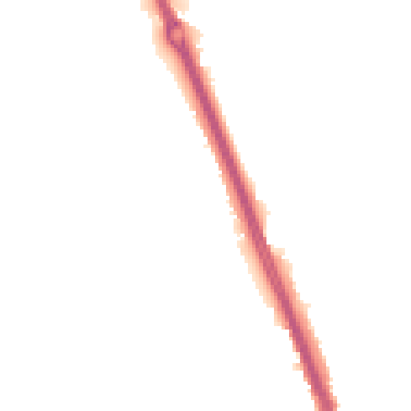 Night-time road noise heatmap for KT20 6SS