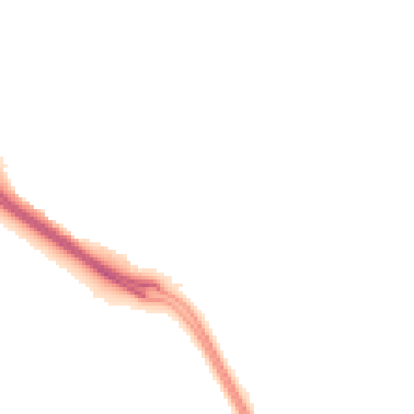 Night-time road noise heatmap for KT20 6XA