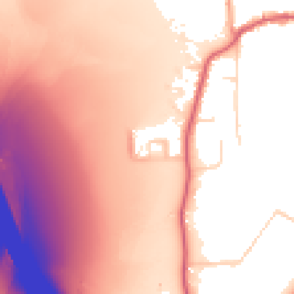 Daytime road noise heatmap for KT20 7QF