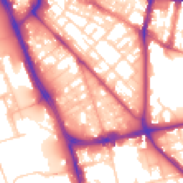 Daytime road noise heatmap for L1 0AA
