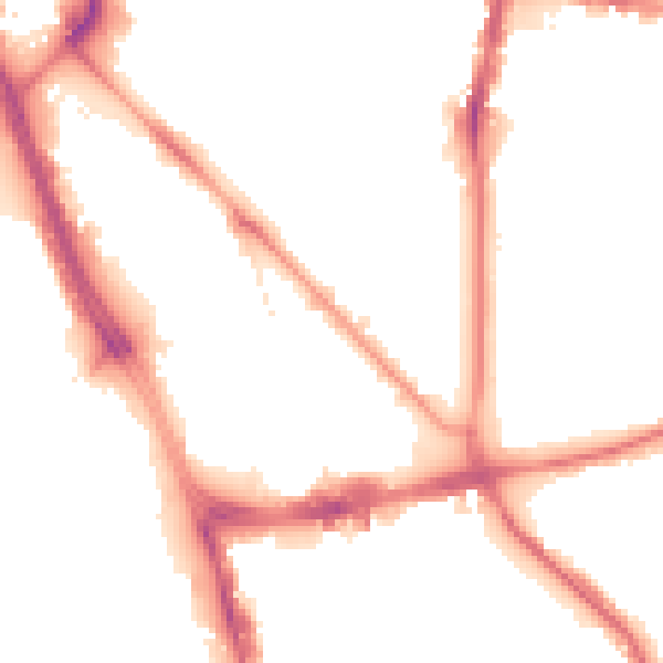 Night-time road noise heatmap for L1 0AB