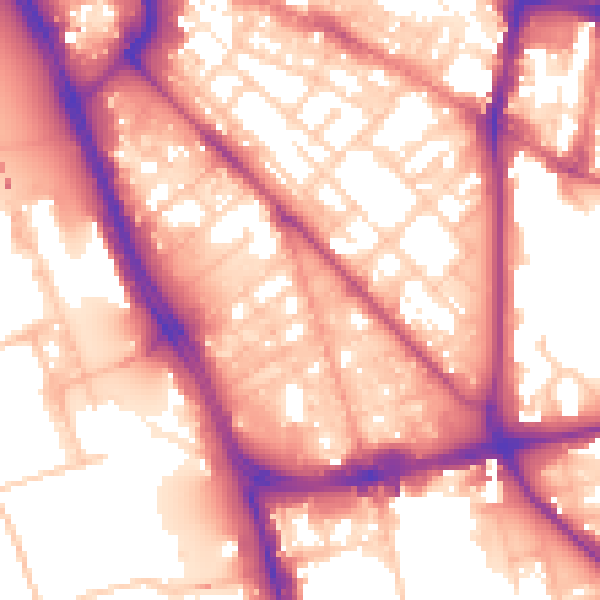 Daytime road noise heatmap for L1 0AF