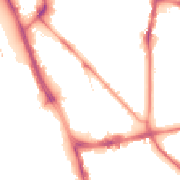 Night-time road noise heatmap for L1 0AF