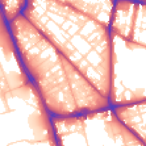 Daytime road noise heatmap for L1 0AG