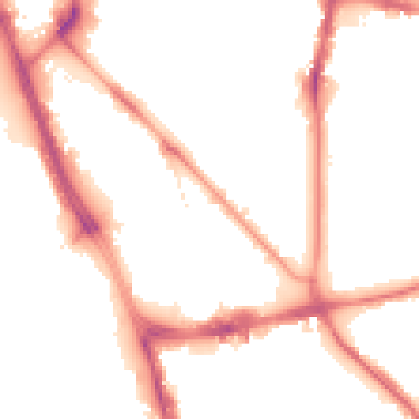 Night-time road noise heatmap for L1 0AG
