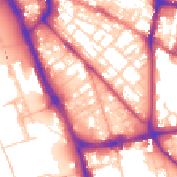 Daytime road noise heatmap for L1 0AN