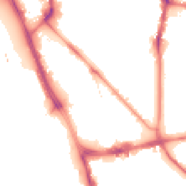 Night-time road noise heatmap for L1 0AN