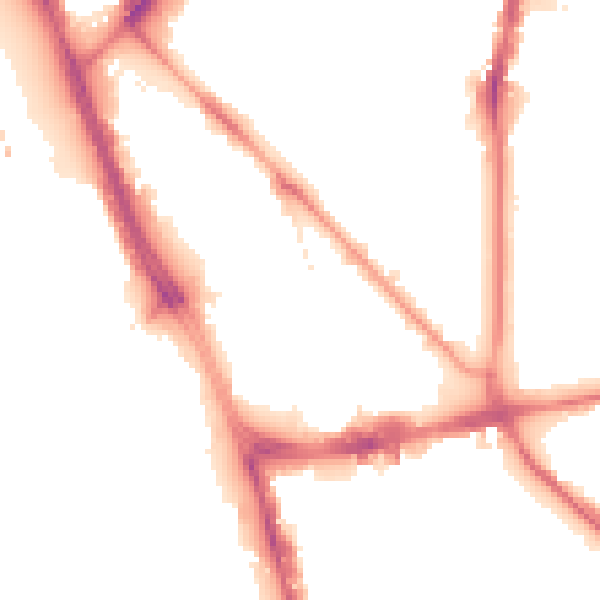 Night-time road noise heatmap for L1 0AQ