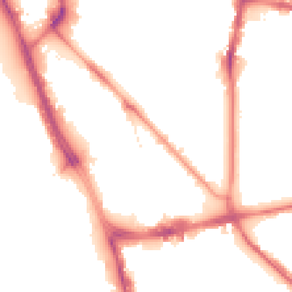 Night-time road noise heatmap for L1 0AT