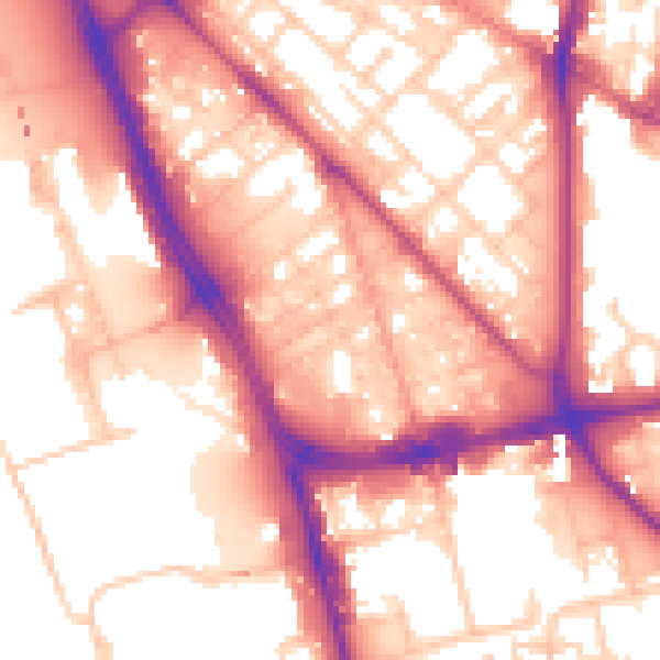 Daytime road noise heatmap for L1 0AX