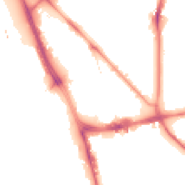 Night-time road noise heatmap for L1 0AX
