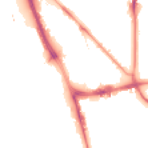 Night-time road noise heatmap for L1 0BG