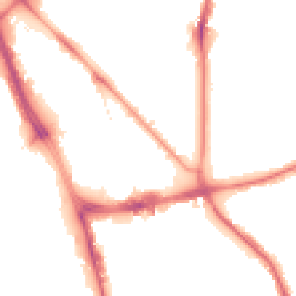 Night-time road noise heatmap for L1 0BL