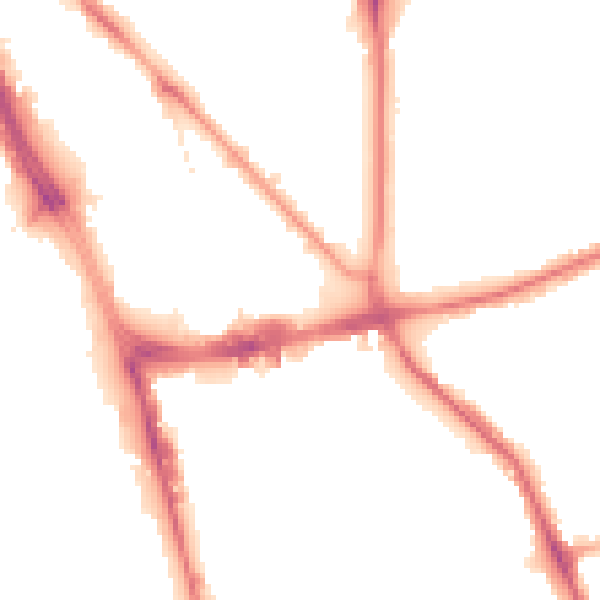 Night-time road noise heatmap for L1 0BS