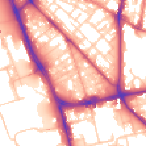 Daytime road noise heatmap for L1 0DB