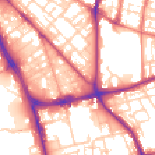 Daytime road noise heatmap for L1 0DN